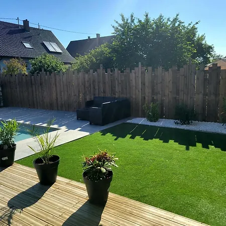 빌라 L'Oasis De Dalhunden - Logement Prive Dans Villa Avec Piscine