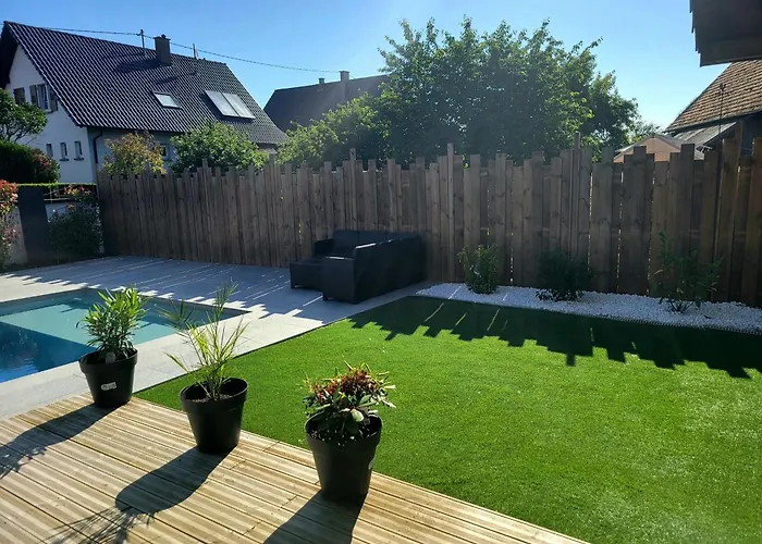 빌라 L'Oasis De Dalhunden - Logement Prive Dans Villa Avec Piscine